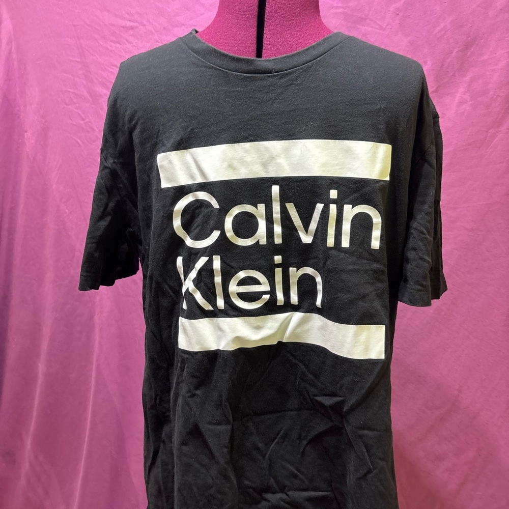 Calvin Klein Black and White Logo Tee